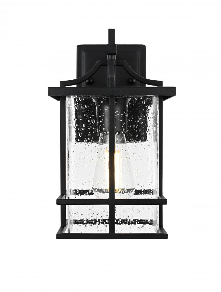 Wall sconce W7&#34; H12&#34; E8&#34; L1 Black
