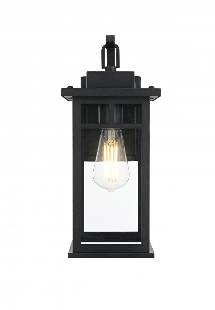 Wall sconce W6.5&#34; H15.5&#34; E7.5&#34; L1 Black