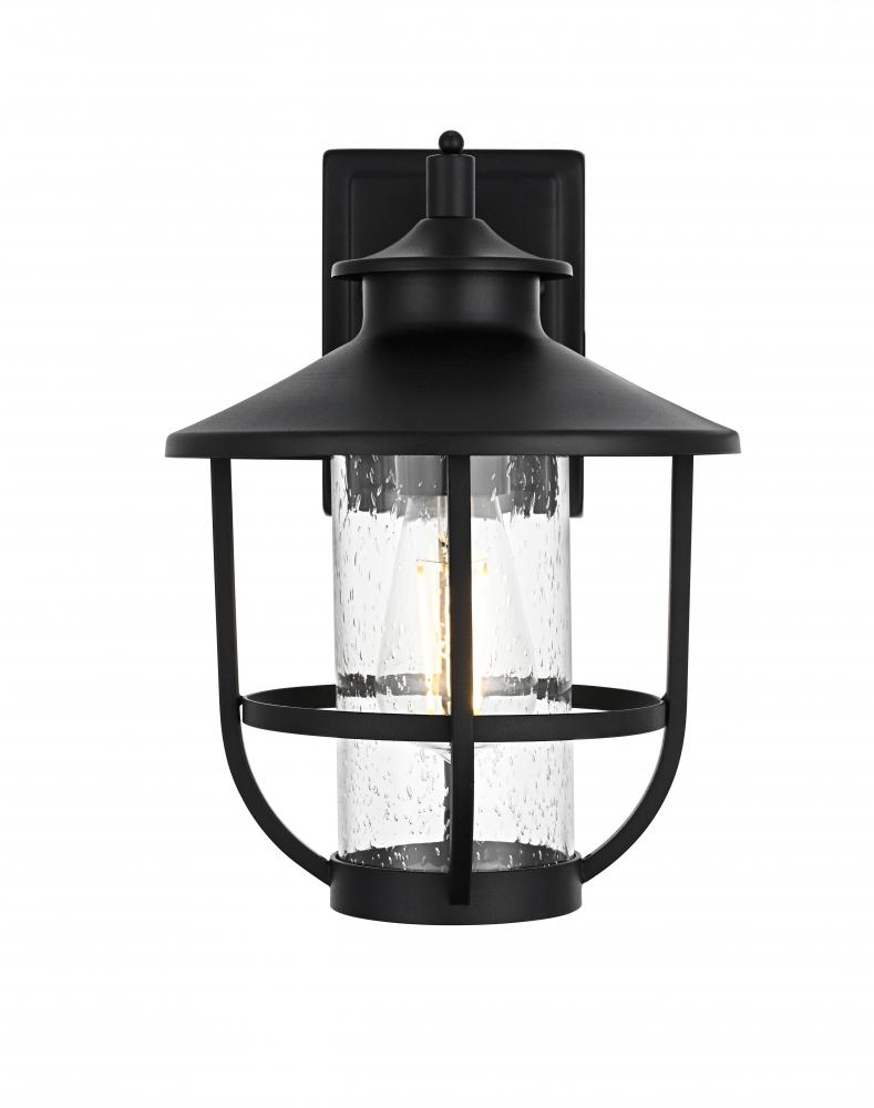 Wall sconce W6.5&#34; H12&#34; E6&#34; L1 Black