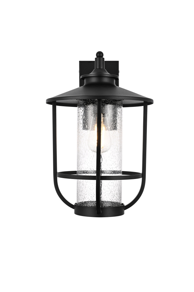 Wall sconce W11&#34; E12&#34; H17&#34; L1 Black (1Box)