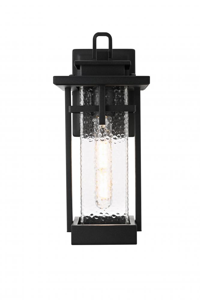 Wall sconce W6&#34; H14&#34; E7.5&#34; L1 Black