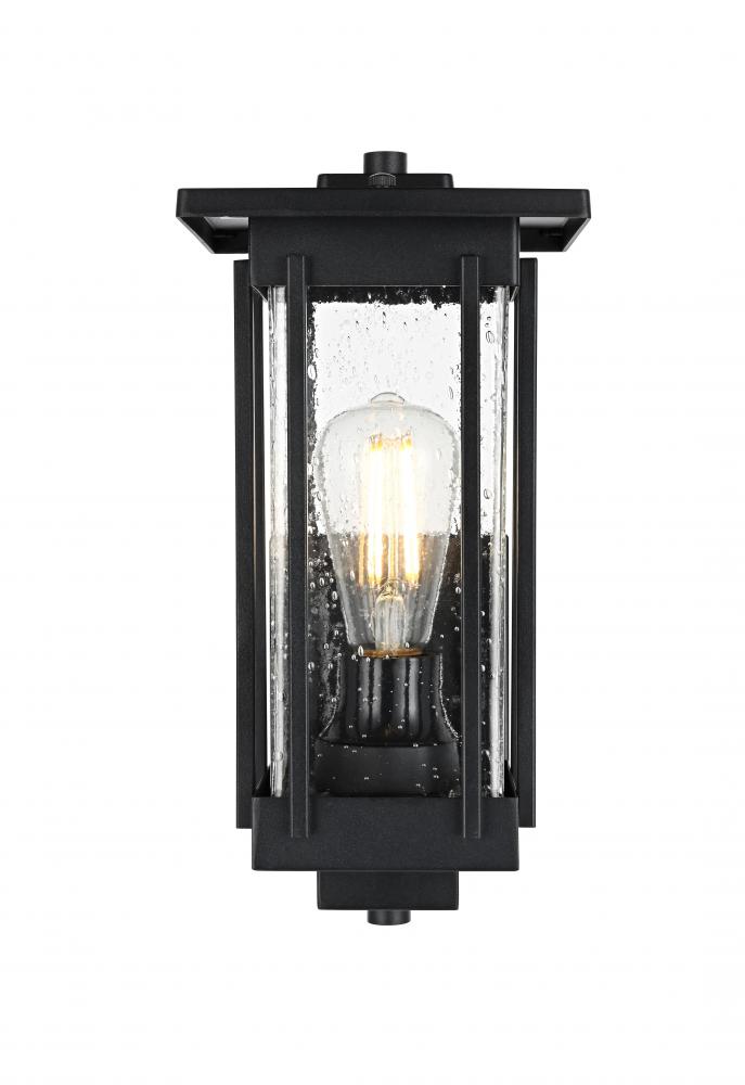Wall sconce W6.5&#34; H13&#34; E7&#34; L1 Black