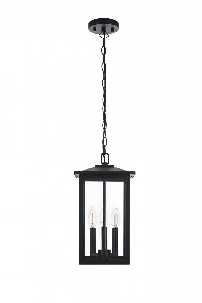 Outdoor Hanging L8.5&#34; W8.5&#34; H16.5&#34; L3 Black