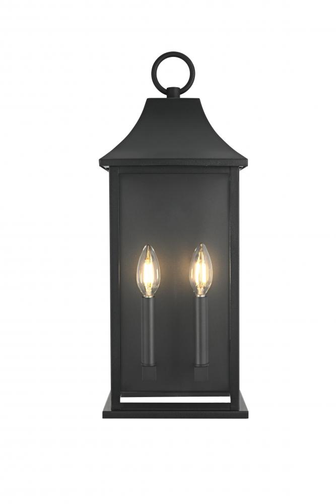 Shepard 8 inch Outdoor Wall Sconce in Black