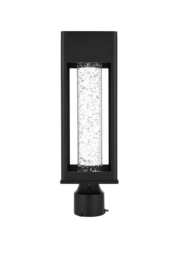 Pole Light W5.5&#34;xD5.5&#34;xH18.1&#34; Lt1/LED/11W Black