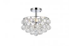 Elegant 1107F12C - Savannah 12 Inch Flush Mount in Chrome