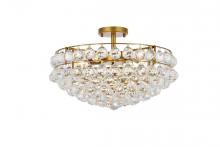 Elegant 1107F20BR - Savannah 20 Inch Flush Mount in Brass