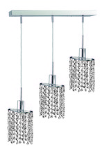 Elegant 1283D-O-E-CL/RC - Mini 3 light Chrome Pendant