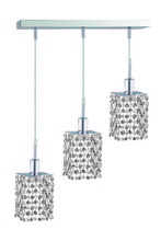 Elegant 1283D-O-S-CL/SA - Mini 3 light Chrome Pendant