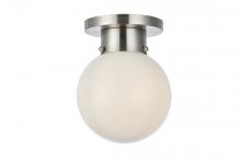 Elegant LD6016 - Gael 1 Light 8 Inch Burnished Nickel Flush Mount