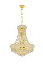 Elegant V1800D20G/RC - Primo 14 Light Gold Chandelier Clear Royal Cut Crystal