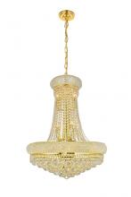 Elegant V1800D24G/RC - Primo 14 Light Gold Chandelier Clear Royal Cut Crystal