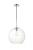 Baxter 1 Light Chrome Pendant With Clear Glass