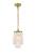 Selene 1 light Brass Pendant
