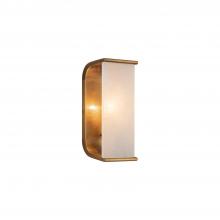 Alora Lighting WV327010VBAR - Abbott 10-in Vintage Brass/Alabaster 1 Light Wall/Vanity