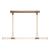 Edwin 48-in Vintage Brass/Frosted Ribbed Glass LED Linear Pendant