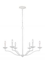 Visual Comfort & Co. Studio Collection F3130/6PSW - Annie Medium Chandelier