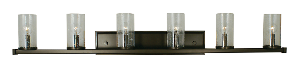 6-Light Matte Black Compass Sconce