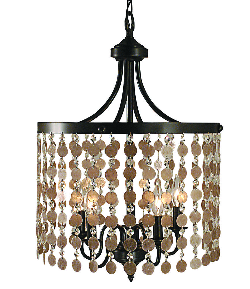 5-Light Brushed Nickel Naomi Dining Chandelier