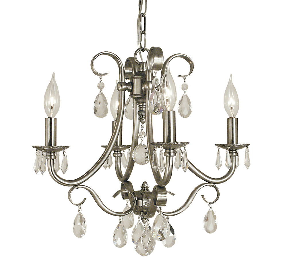 4-Light Mahogany Bronze Liebestraum Mini Chandelier