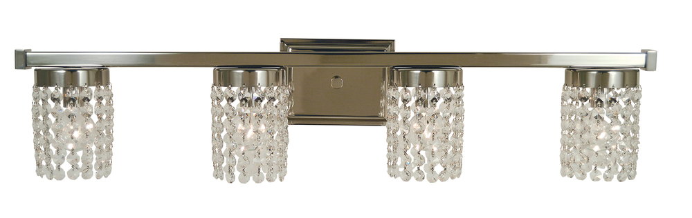 4-Light Polished Nickel Gemini Sconce