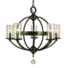 Framburg 1075 PN - 5-Light Polished Nickel Compass Dining Chandelier