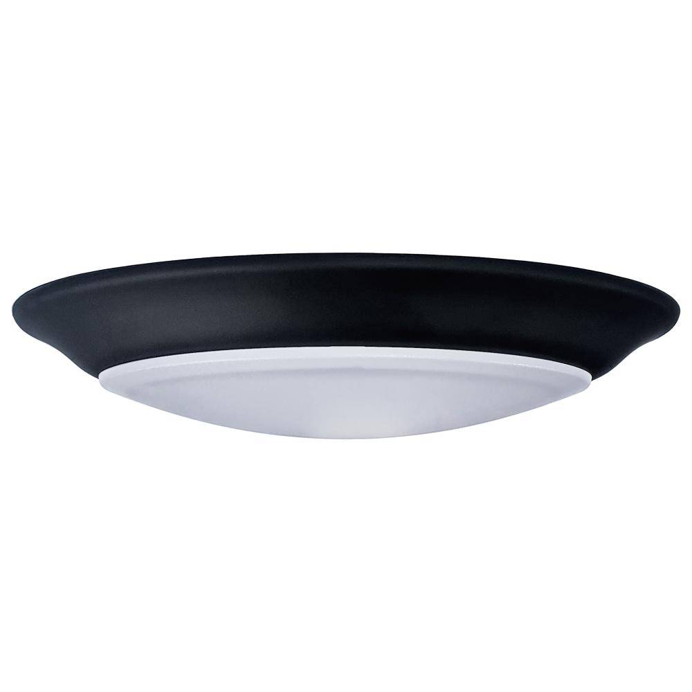 7 inch; LED Disk Light; 5-CCT Selectable 27K/3K/35K/4K/5K; Black Finish