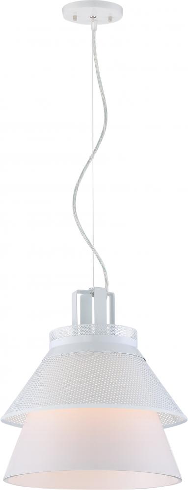 Kyto - LED 13&#34; Pendant with White Opal Glass