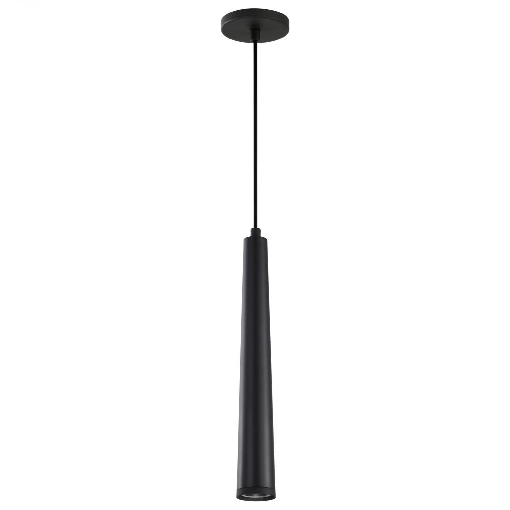 Melrose; 12 Watt; 16&#34;; LED Pendant; Matte Black Finish