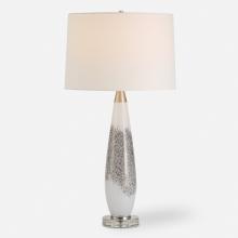 Uttermost 30263 - Quinn White & Silver Table Lamp