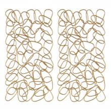 Uttermost 04124 - In The Loop Gold Wall Art S/2