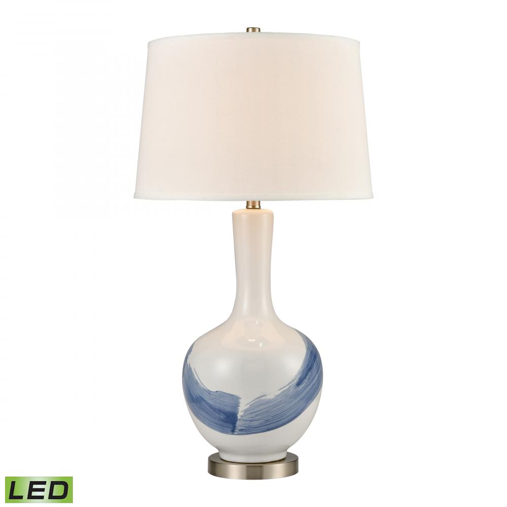 Kircubbin 32&#39;&#39; High 1-Light Table Lamp - Blue - Includes LED Bulb