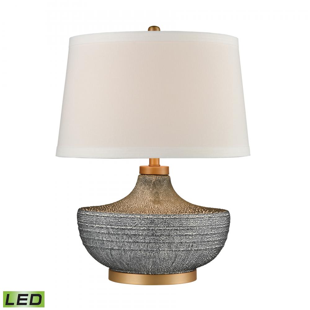 Damascus 23.5&#39;&#39; High 1-Light Table Lamp - Blue - Includes LED Bulb