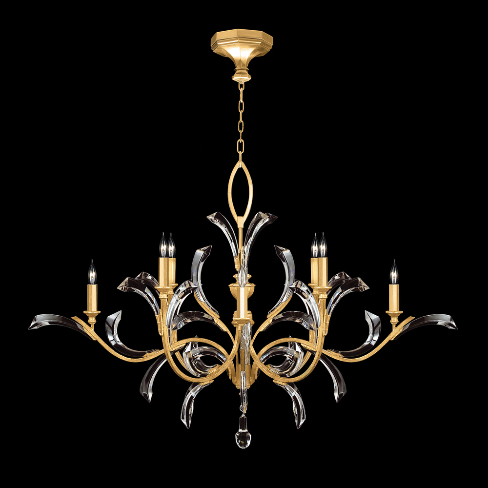 Beveled Arcs 57&#34;W Round Chandelier