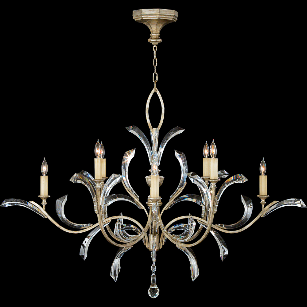 Beveled Arcs 57&#34;W Round Chandelier