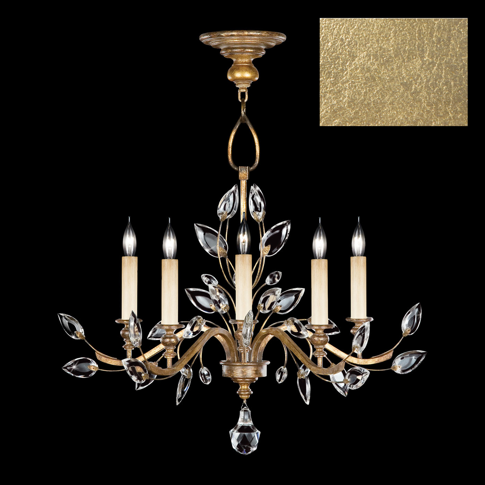 Crystal Laurel 32&#34;W Round Chandelier