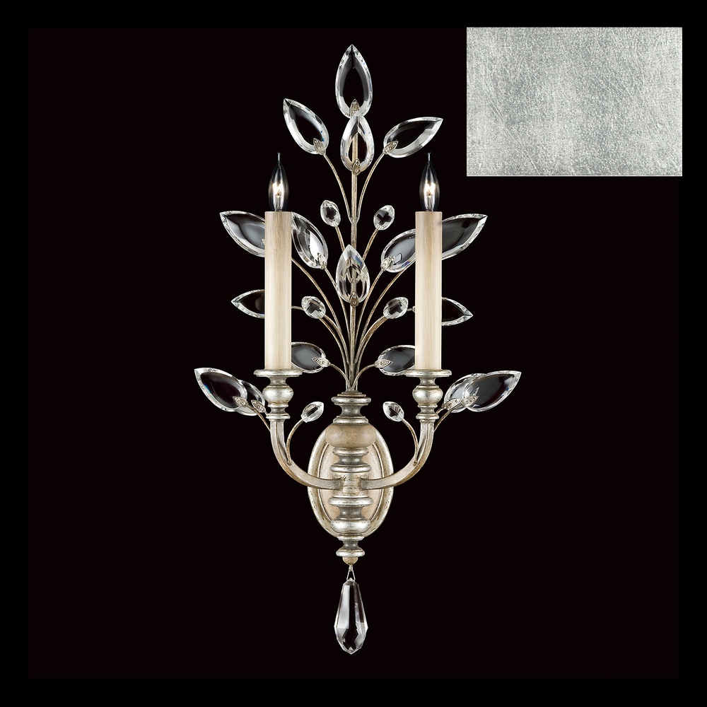 Crystal Laurel 28&#34;H Sconce