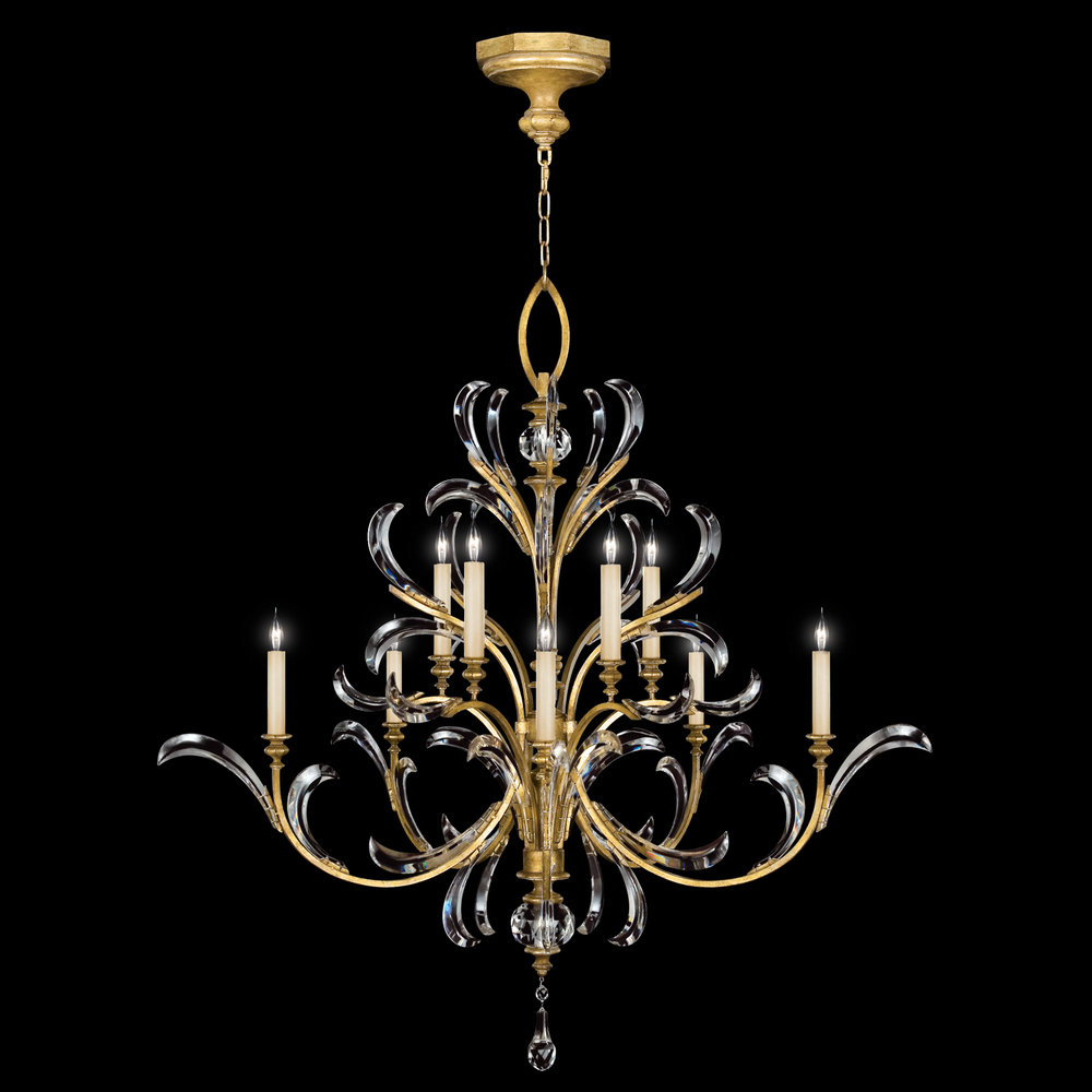 Beveled Arcs 56&#34;W Round Chandelier