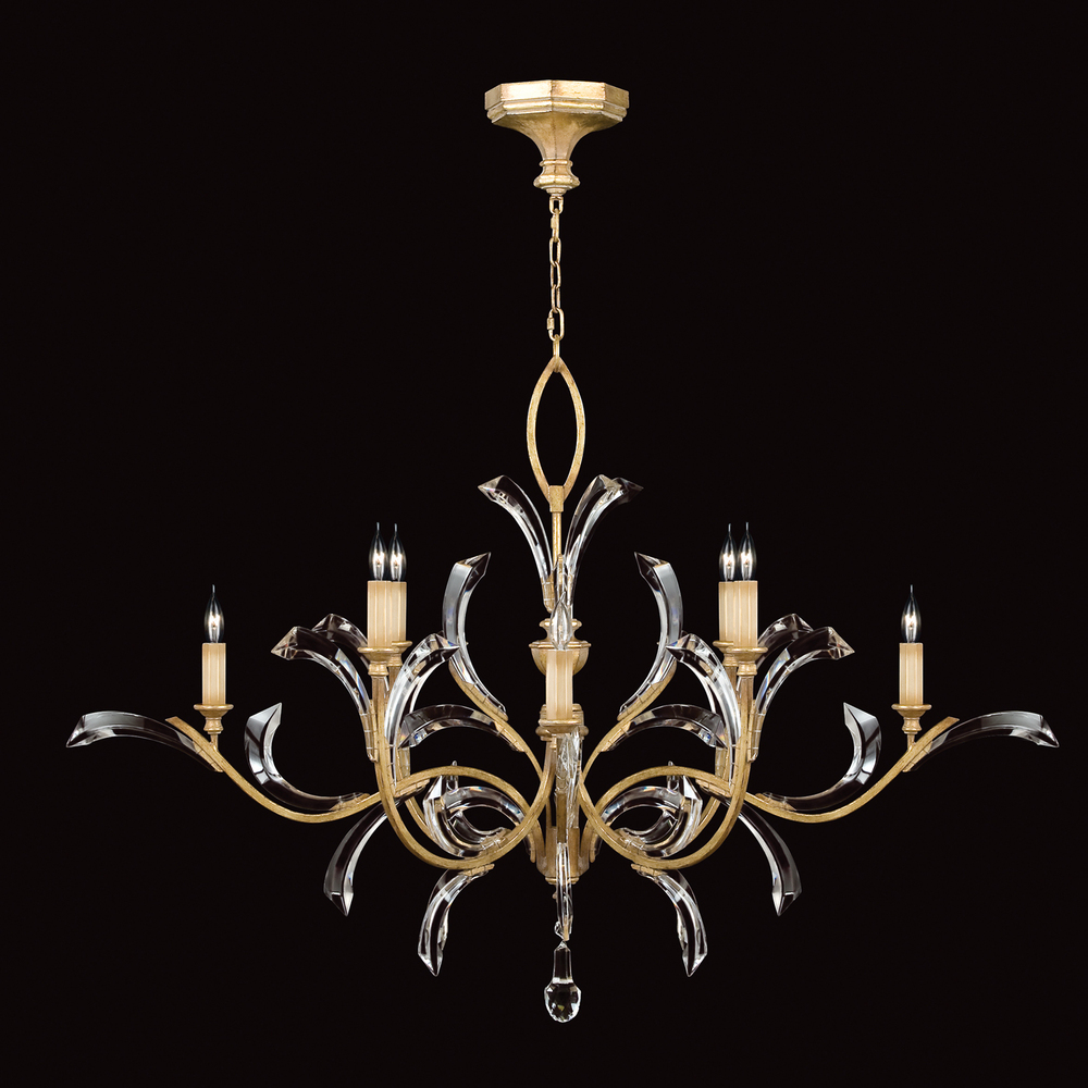 Beveled Arcs 57&#34;W Round Chandelier