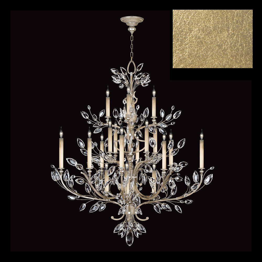 Crystal Laurel 57&#34;W Round Chandelier