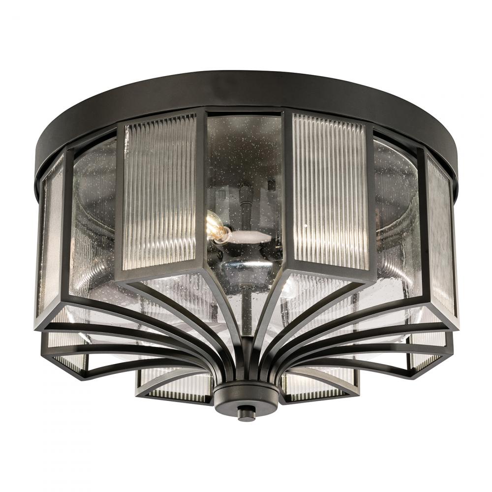 Bristol 21.5&#34;W Outdoor Flush Mount